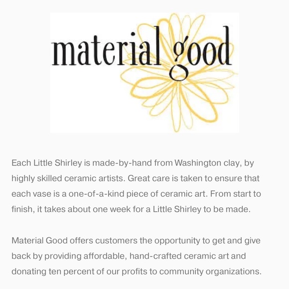 Material Good Little Shirley Vase “BASIL” - Picture 5 of 11